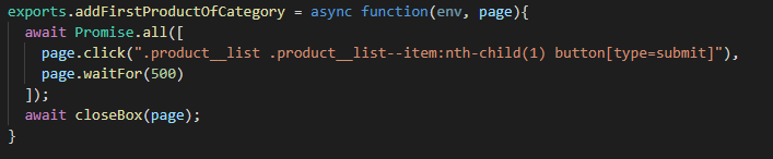 Função que adiciona primeiro item da lista